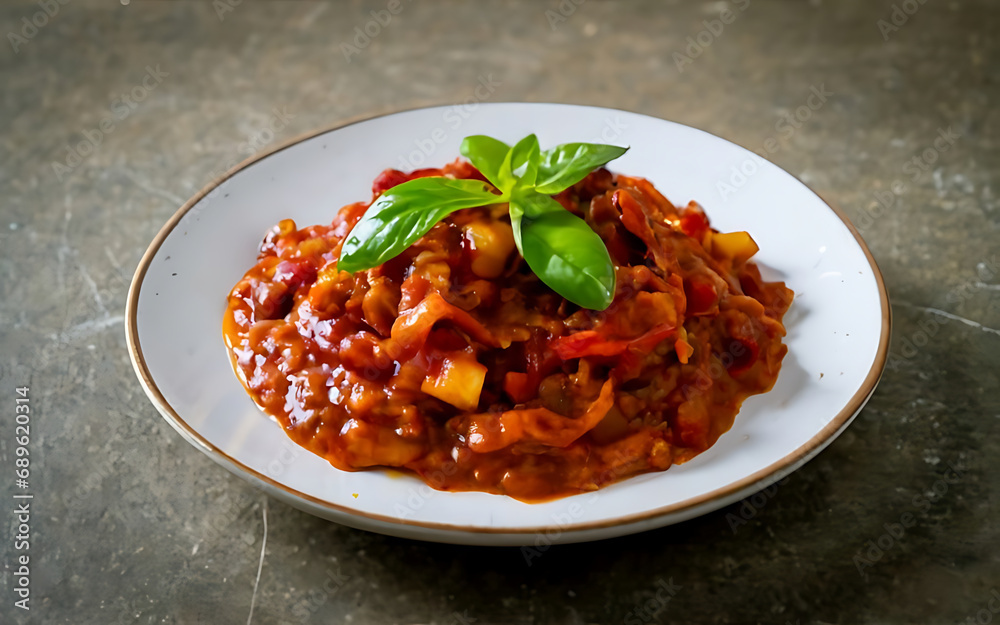 Capture the essence of Sambal Oelek in a mouthwatering food photography shot Generative AI Capture the essence of Sambal Oelek in a mouthwatering food photography shot Generative AI