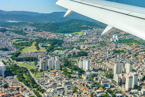 Vista aérea de Guarulhos. Bairros Taboão e Vila Barros.  photo