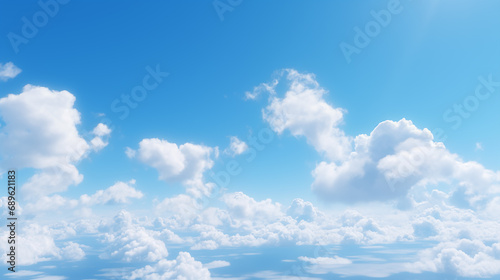 Beautiful pictures of clouds in the blue sky 