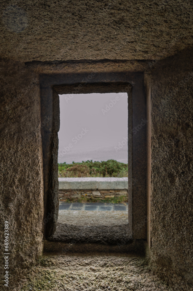 Fototapeta premium granite stone entrance door