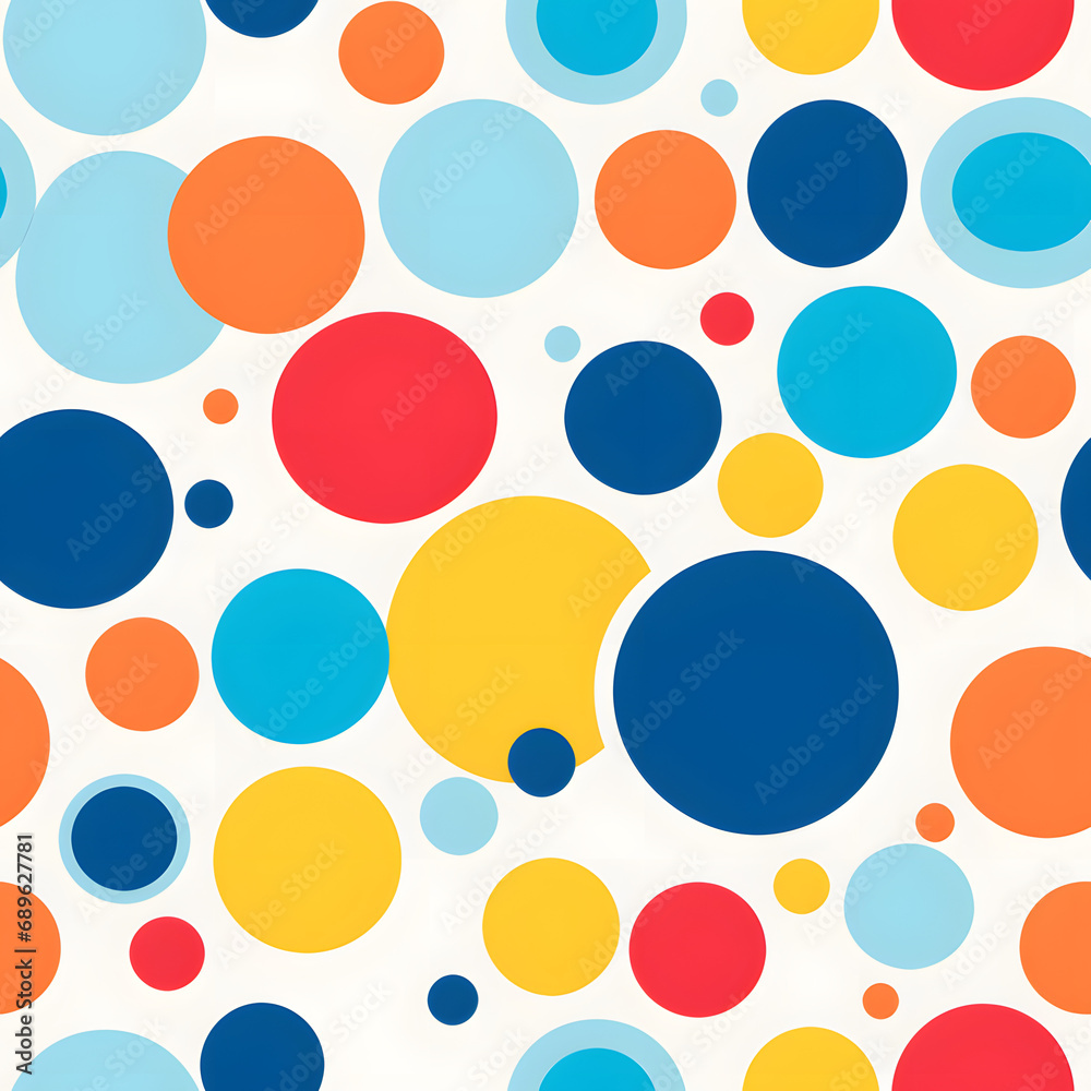 Circle shapes seamless pattern background. Circle shapes seamless pattern background.