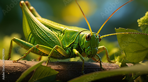 grasshopper on the grass © Micro