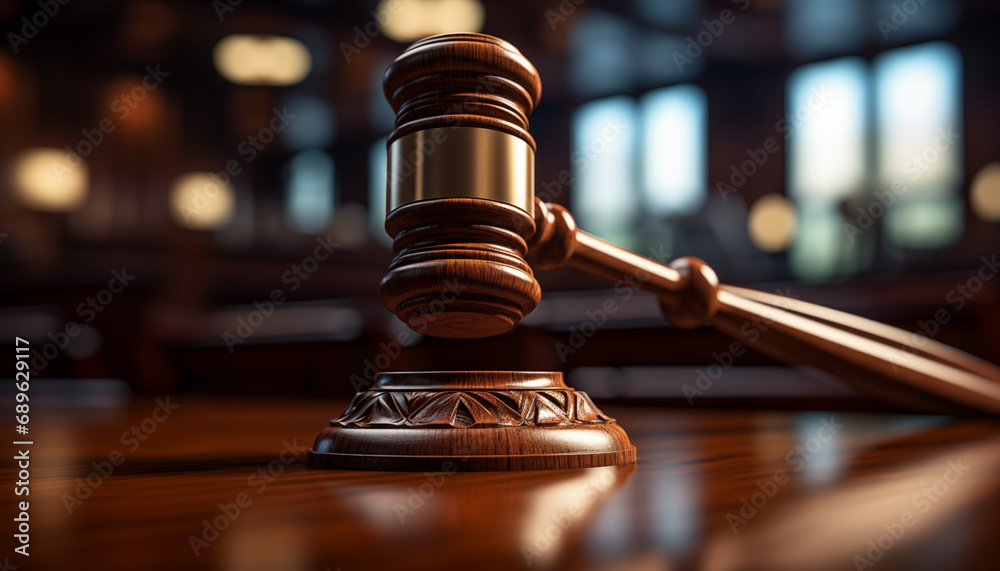 judge gavel on a wooden table close-up. fairness of the trial and sentencing. judge gavel on a wooden table close-up. fairness of the trial and sentencing.