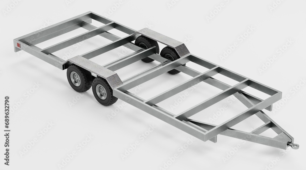 Realistic 3D Render of Trailer Realistic 3D Render of Trailer