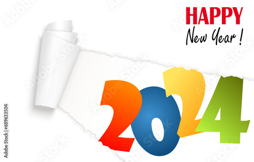 Fotografie new year 2024 greetings