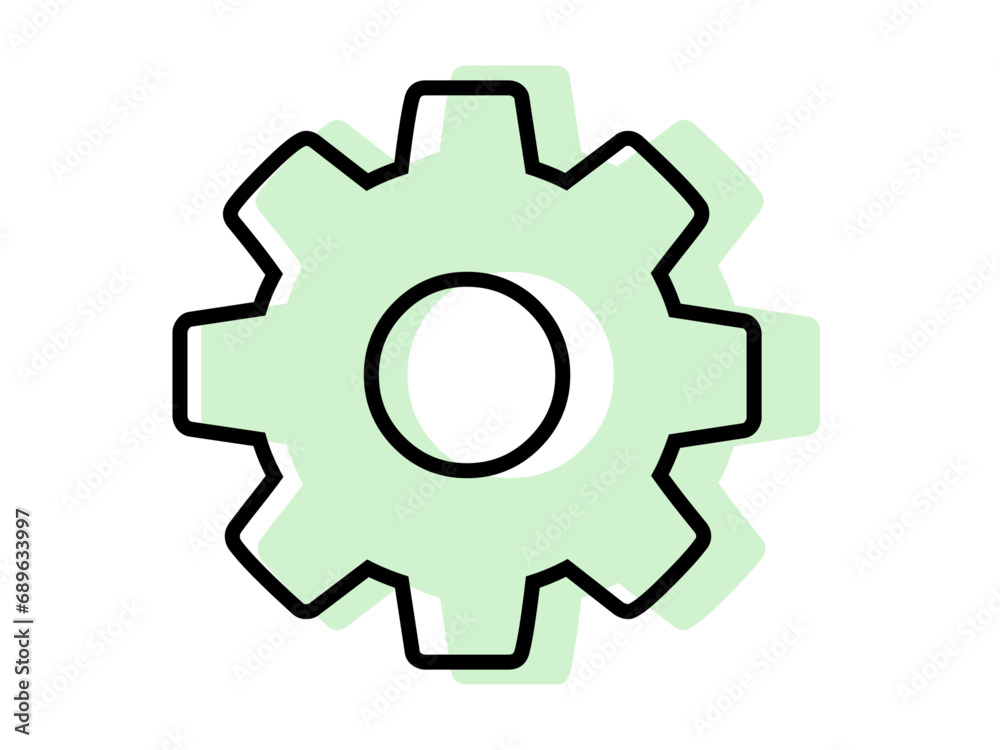 Setting cong wheel icon vector illustration Setting cong wheel icon vector illustration