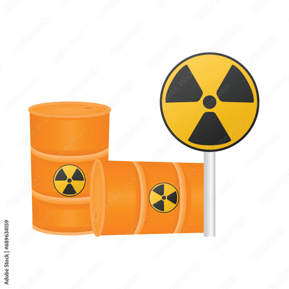 Fototapeta premium nuclear waste illustration