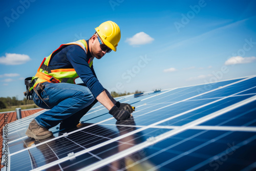 Solar Panel Installation by Professional Technician