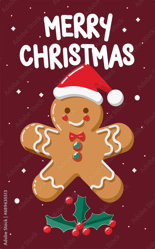 Fototapeta premium christmas gingerbread cookie