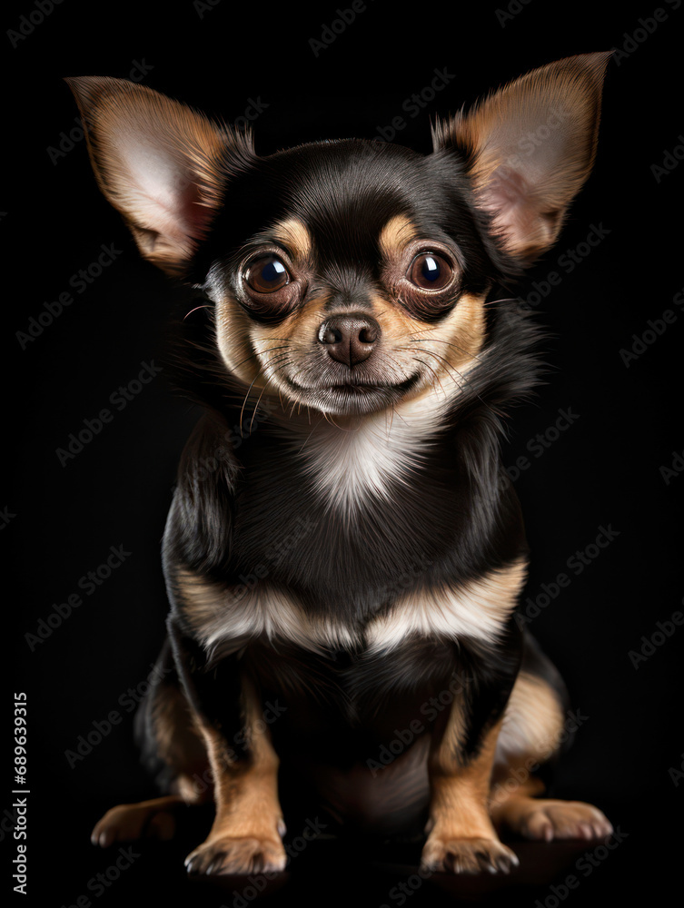 Chihuahua Dog Studio Shot Isolated on Clear Background, Generative AI Chihuahua Dog Studio Shot Isolated on Clear Background, Generative AI