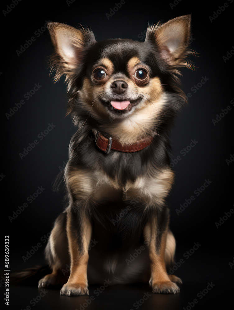 Chihuahua Dog Studio Shot Isolated on Clear Background, Generative AI Chihuahua Dog Studio Shot Isolated on Clear Background, Generative AI