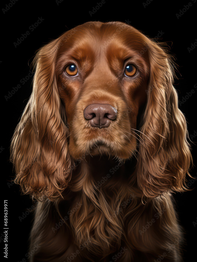 English Cocker Spaniel Dog Studio Shot Isolated on Clear Background, Generative AI English Cocker Spaniel Dog Studio Shot Isolated on Clear Background, Generative AI