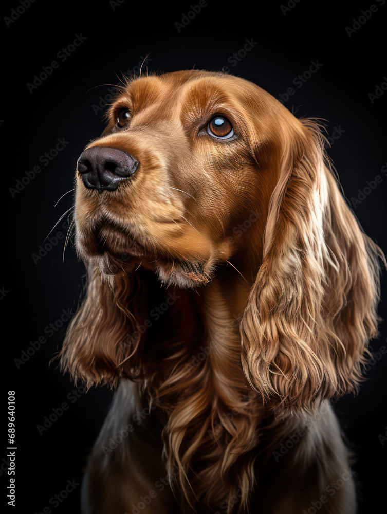 English Cocker Spaniel Dog Studio Shot Isolated on Clear Background, Generative AI English Cocker Spaniel Dog Studio Shot Isolated on Clear Background, Generative AI