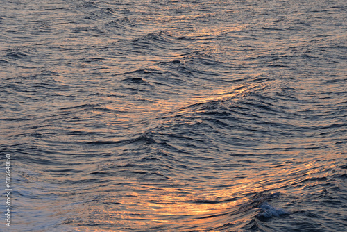 Sunset cruising on sea of Okhotsk photo