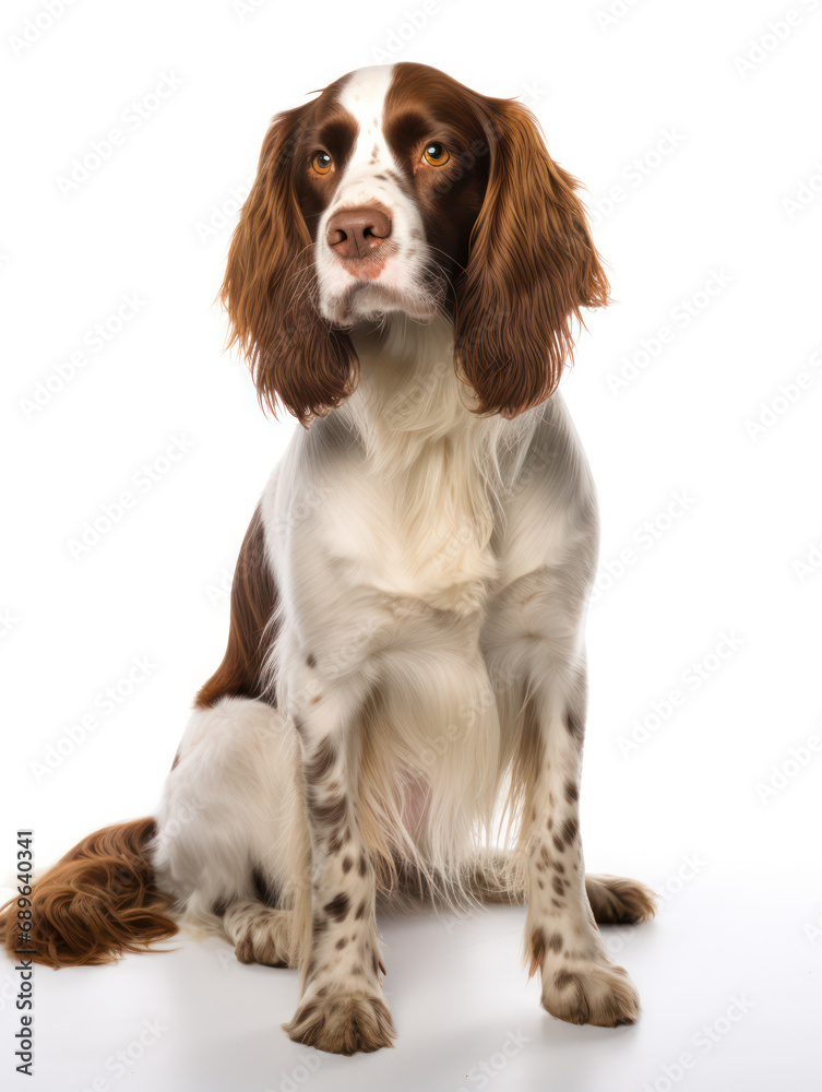 English Springer Spaniel Dog Studio Shot Isolated on Clear Background, Generative AI English Springer Spaniel Dog Studio Shot Isolated on Clear Background, Generative AI