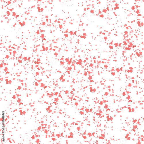 Watercolor Seamless Pattern Hand painted illustration. Abstract red spots and splashes on isolated white background Universal base for your design of textile, wrapping paper, wallpaper, cover, print