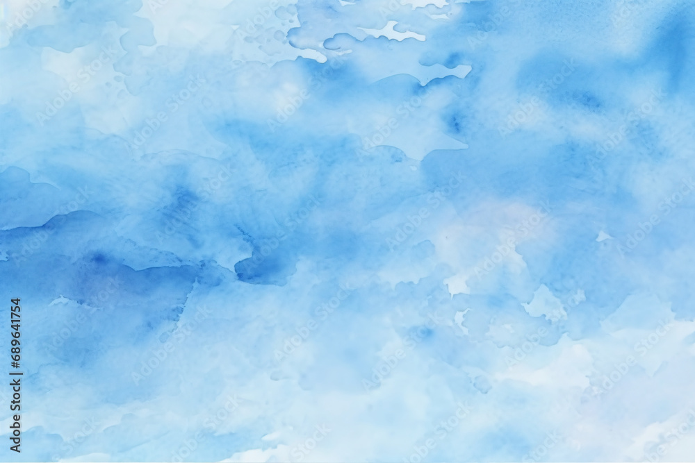 Blue watercolor on paper background wallpaper