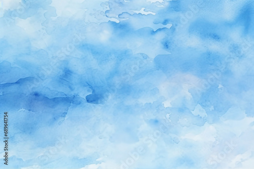 Blue watercolor on paper background wallpaper © Dennis