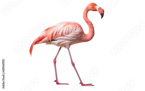 Flamingo's Graceful On Isolated Background