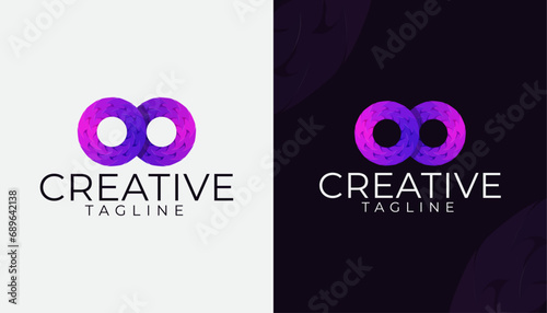 abstract circle shape logo. minimal creative logo concepts.  logo vector template. abstract logo development, logo element