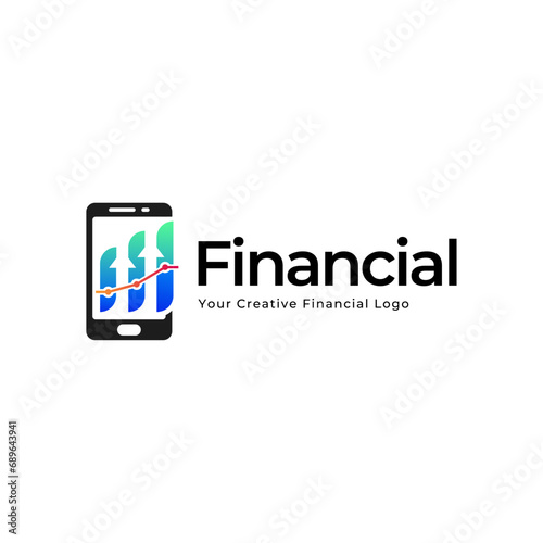 Fundraising Financial And Accounting Logo Design. Financial Advisors Logo Vector Design Inspiration