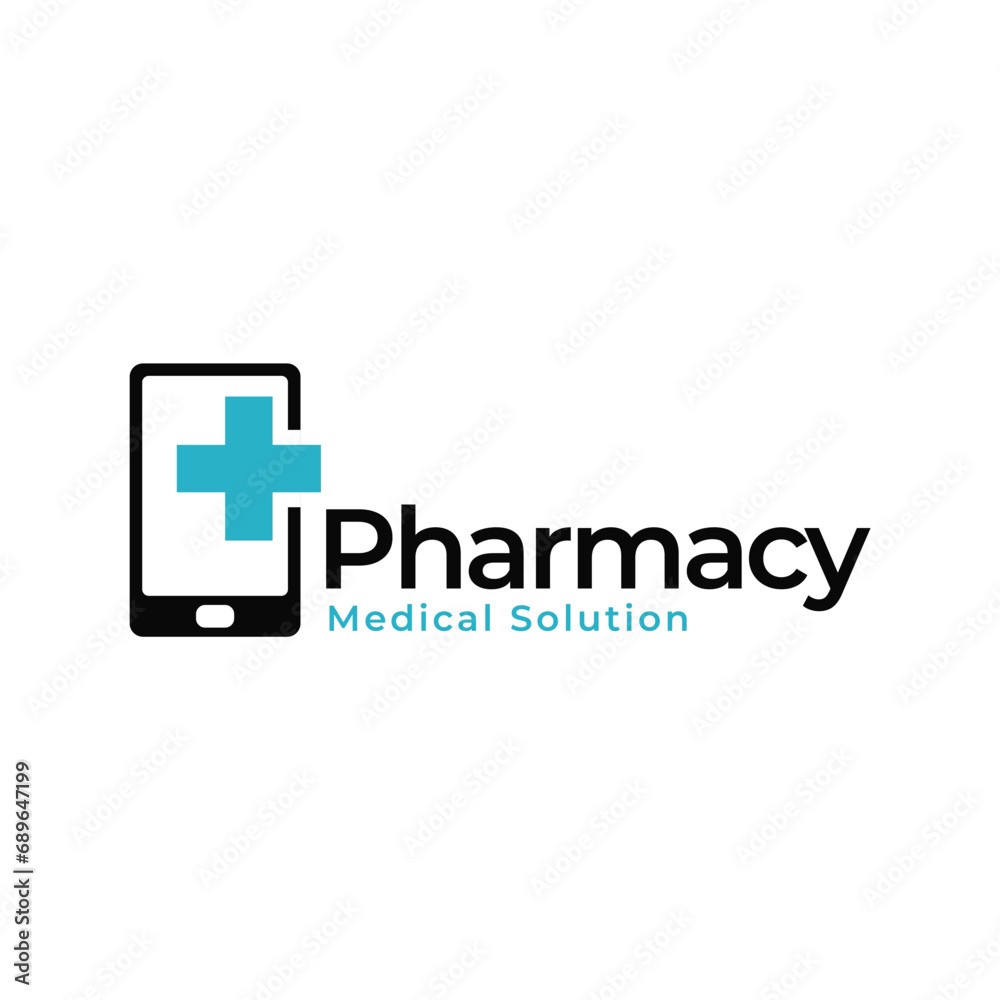 Medical Cross and Health Pharmacy Logo Vector Template on white background