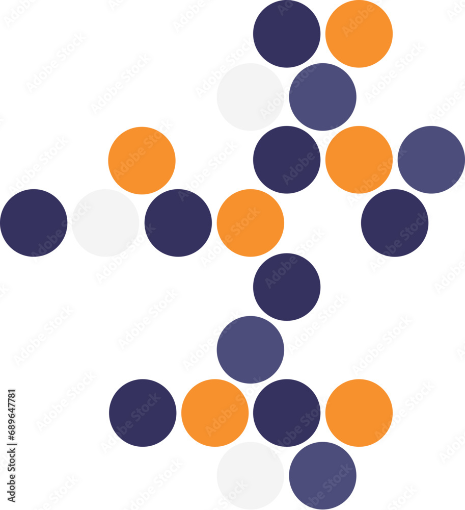 Retro color dot circle pattern Retro color dot circle pattern