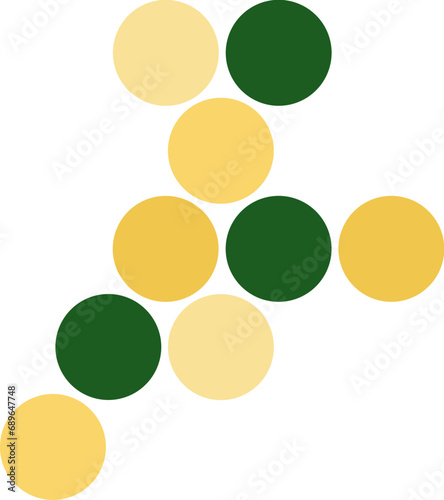 Wallpaper Mural Retro color dot circle pattern Torontodigital.ca