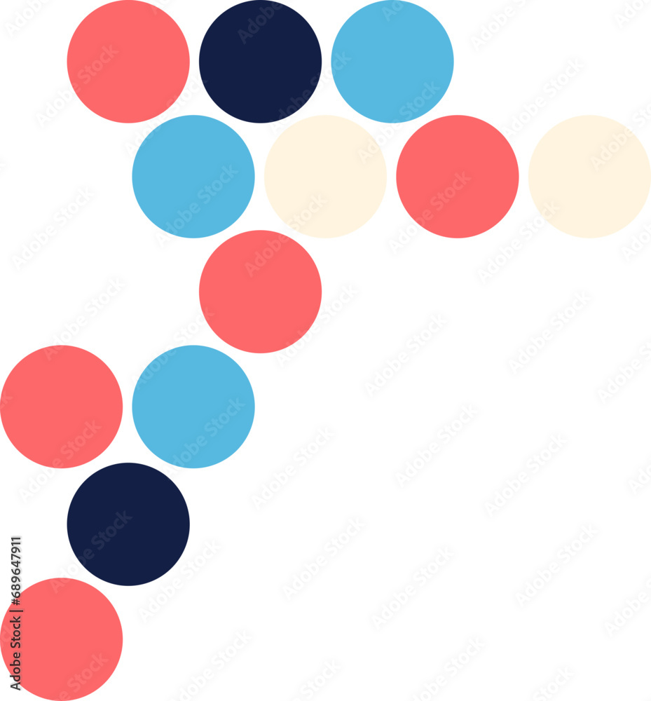 Retro color dot circle pattern Retro color dot circle pattern