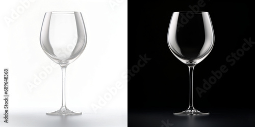 Translucent Wine Glass: Elegant and Versatile Stemware Illustration Isolated on Transparent Background photo