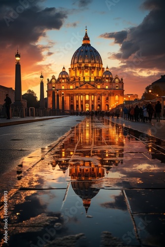 St. Peter's Basilica in Vatican City, Generative AI