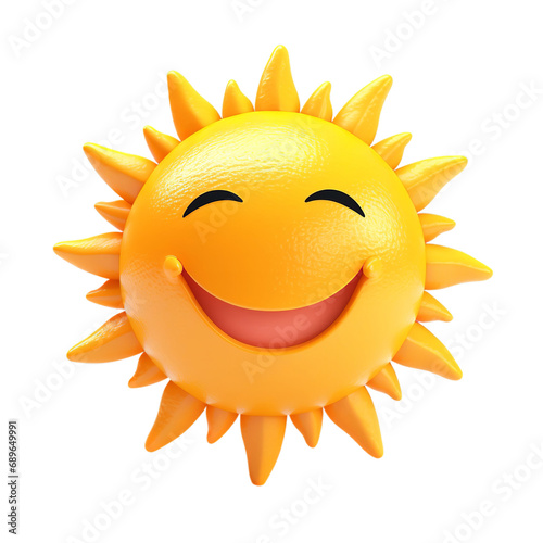 3D, smiling, happy, sun, isolated, transparent, background, cheerful, sunny, vibrant, joyful, bright, sunshine, cute, radiant, yellow, celestial, positivity, warmth, character, beaming, delightful