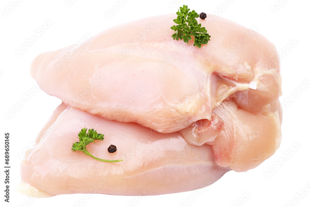 Chicken meat isolated Chicken meat isolated