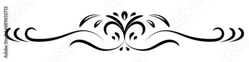 Border vector element with vintage style. Decorative ornament design for page, frame, template, paper, card, certificate.