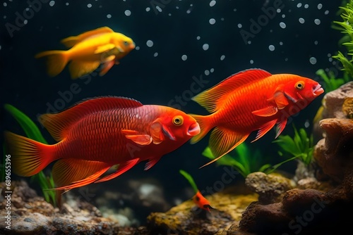 fish in aquarium © Saad