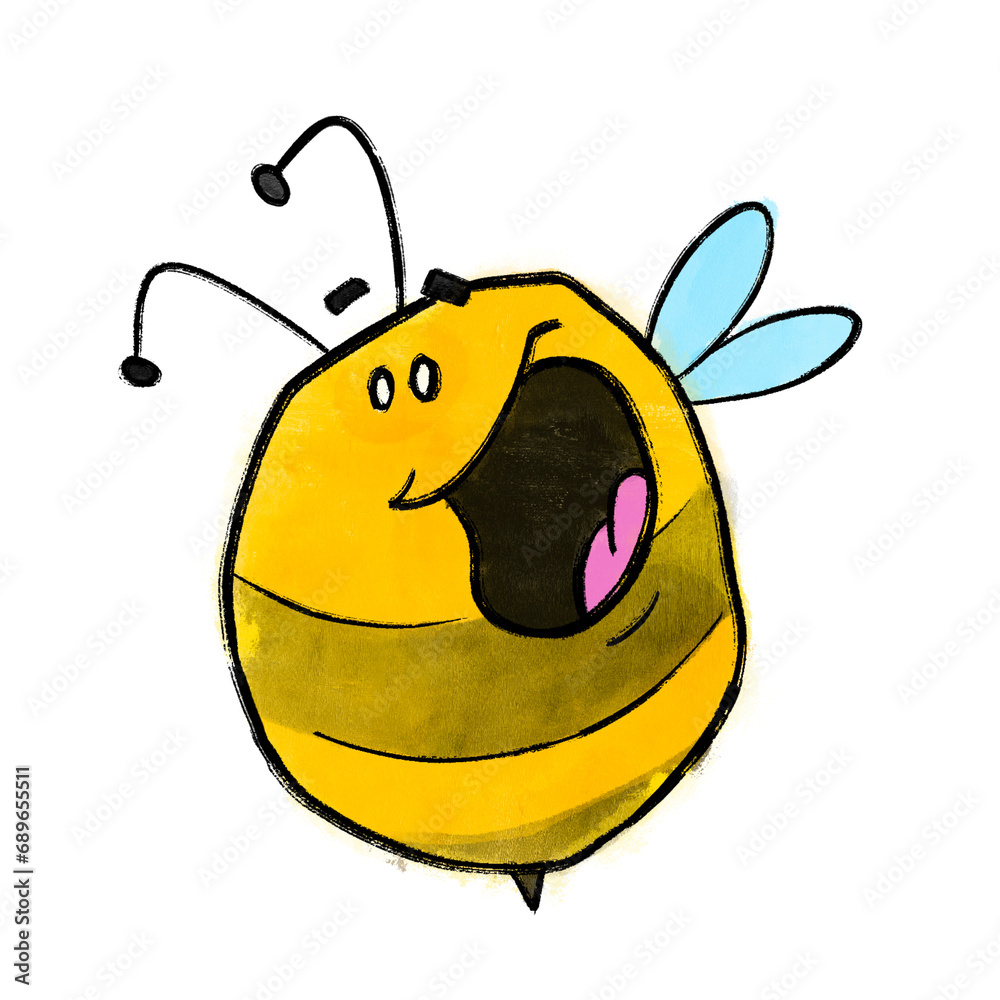 Obraz premium fröhliche Biene