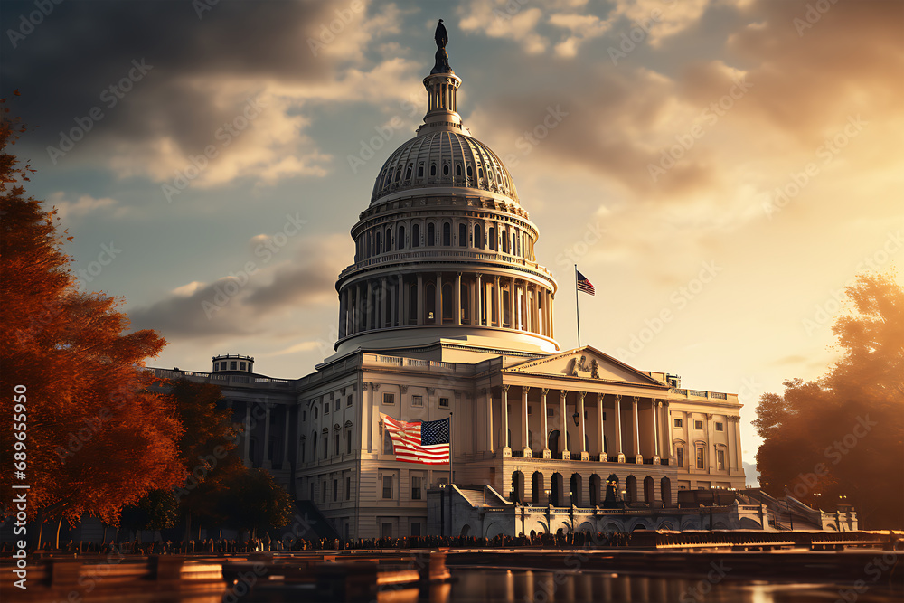 View of a Capitol building in Washington that points to the future of the East