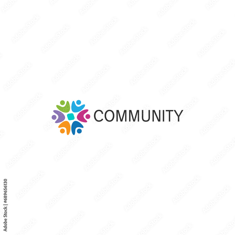 Community Logo Design, Social, Adult, Education, Vector Community Logo Design, Social, Adult, Education, Vector