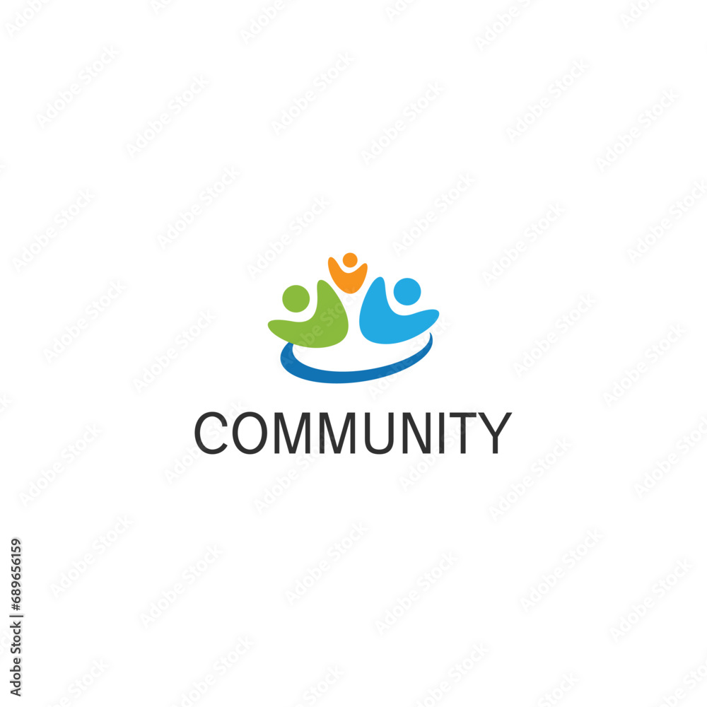 Community Logo Design, Social, Adult, Education, Vector