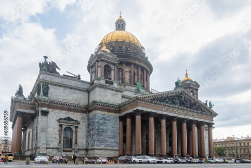 ST. PETERSBURG, RUSSIA - September 03, 2023: Cathedrals, streets, canals, memorable places of the great city.