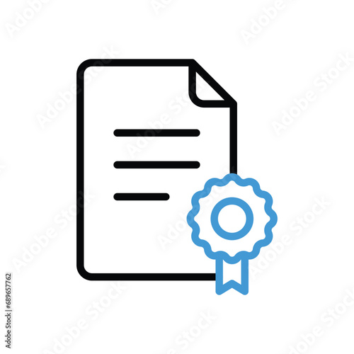 Diploma Icon vector stock illustration