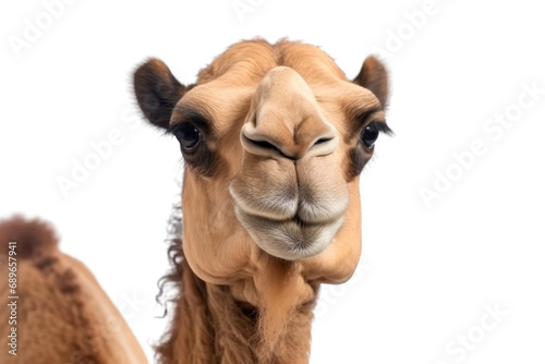 Closeup portrait of a camel - Isolated, no backkground © Jürgen Fälchle