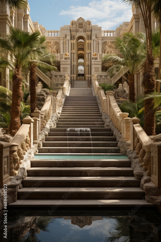 Grand entrance to the National Museum of Iraq, Generative AI