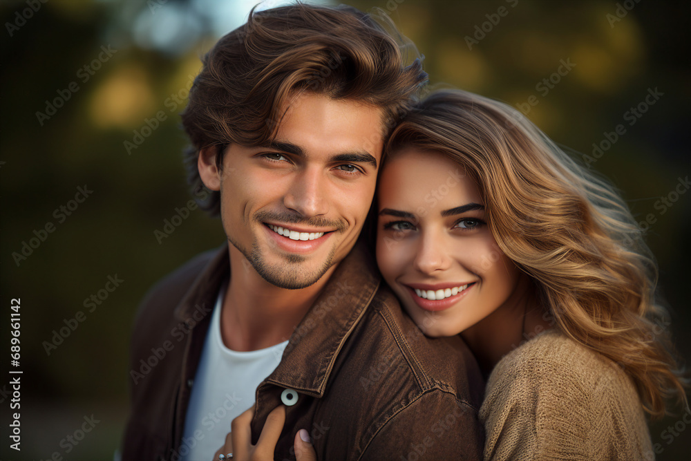 Happy beautiful people in love sharing warm gentle feelings AI generated image Happy beautiful people in love sharing warm gentle feelings AI generated image