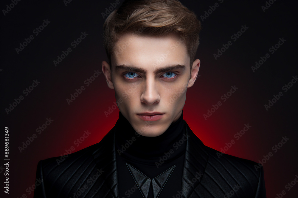 Photography of a nice groomed man created with generative ai isolated on dark grey background Photography of a nice groomed man created with generative ai isolated on dark grey background