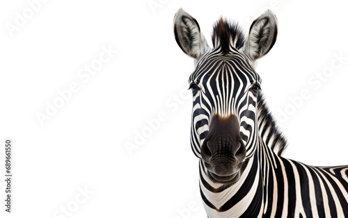 Captivating Zebra On Transparent Background