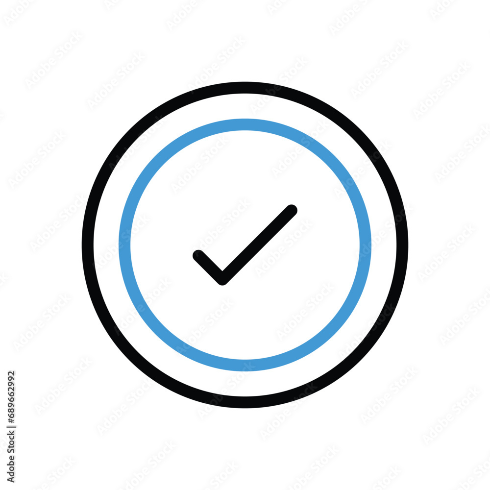 Done Icon vector stock illustration Done Icon vector stock illustration