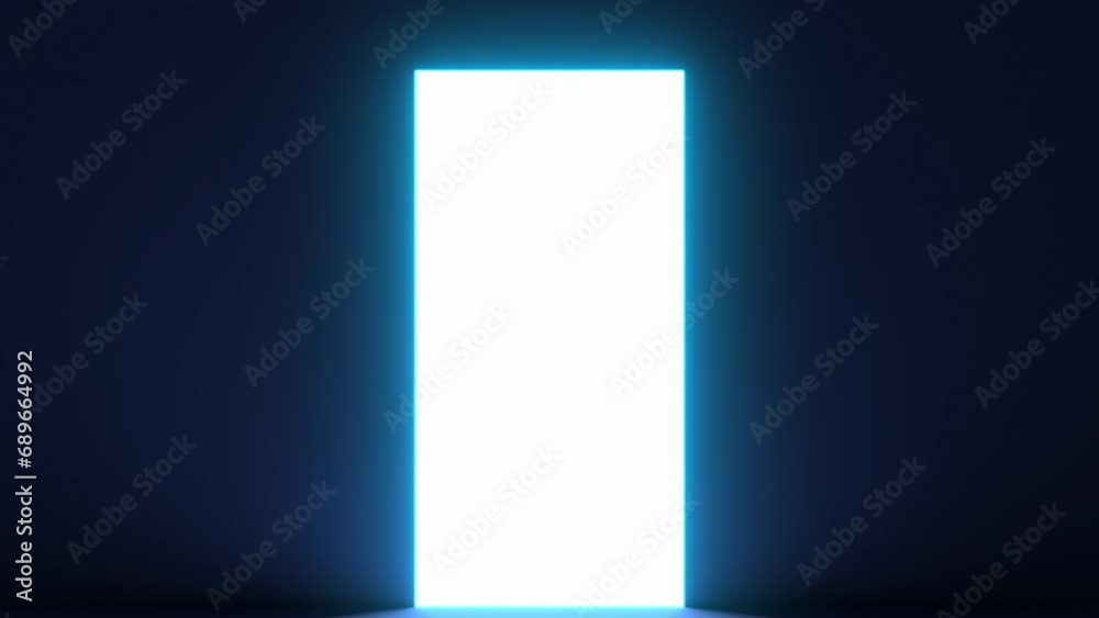 door to the light.3D illustration. door to the light.3D illustration.