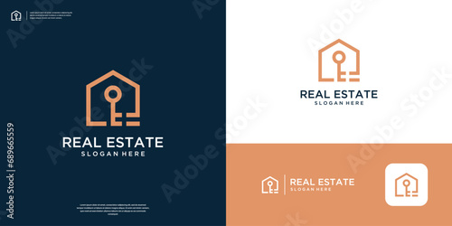 home key logo design template