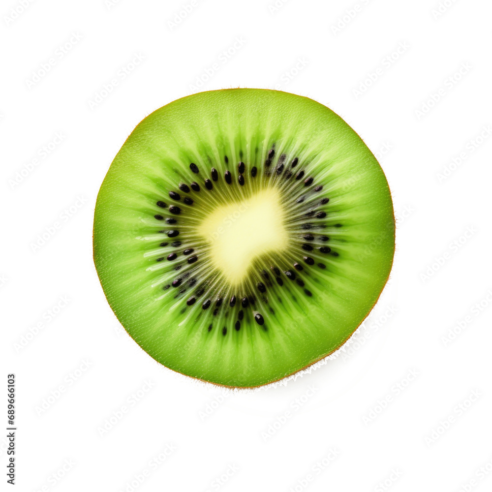 Slice of Kiwi fruit isolated on transparent background Slice of Kiwi fruit isolated on transparent background